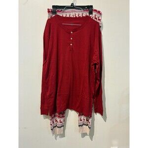 NWT Gymboree Red Reindeer 2-Piece Pajama Set - Adult L